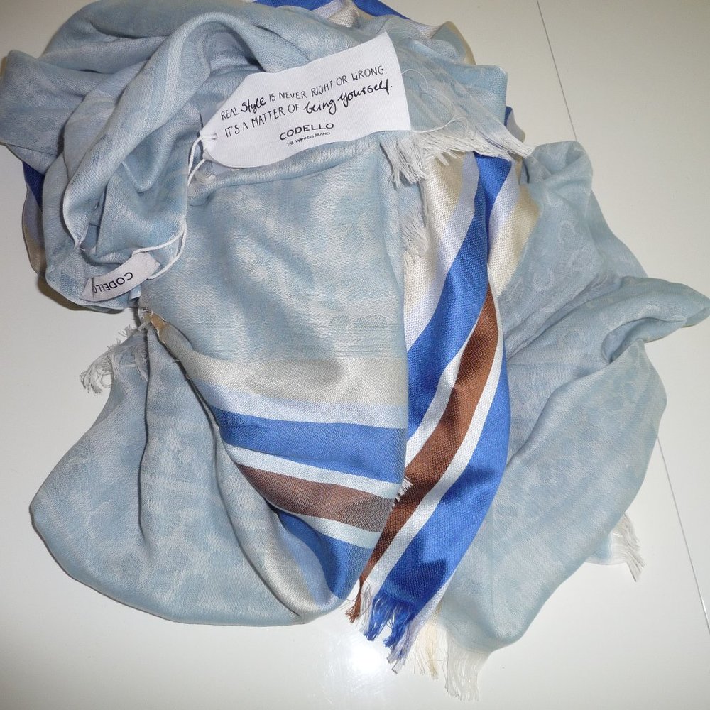 CODELLO COTTON MULTICOLOR BOHEMIAN HIPPIE SCARF/SHAWL/WRAP NEW